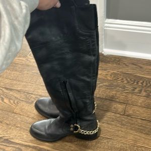 Steve Madden leather upper boots